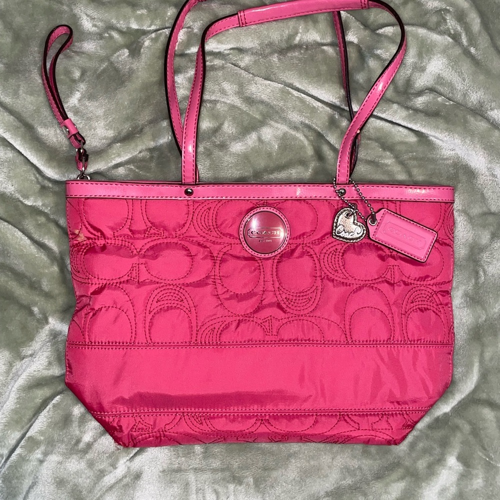 Coach Pink Tote Bag